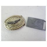 Two Eagle Belt Buckles