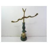Vintage Green Alabaster & Brass Lawyers Scales -
