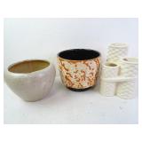 Lot of 3 Vintage Planter Pots
