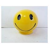 1970s McCoy Pottery Yellow Smiley Face Coin Bank