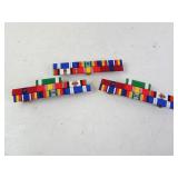 Lot of 3 Misc. U.S. Marines Medal Bars on Slide