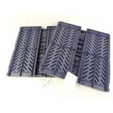 Lot of 2 New Plastic Folding Crates