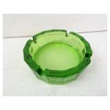 6' Vintage Emerald Glass Ash Tray