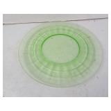 Antique Uranium Glass Plate  8.5'
