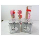 Lot of New Baking Utensil Sets & Spice Jars