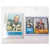 Lot of 2 Vintage Green Bay Packers Football Cards