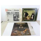 Lot of 3 Jethro Tull 33rpm Vinyl Records in