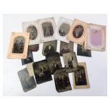 Lot of Antique 19th Century Tin-Type Photographs