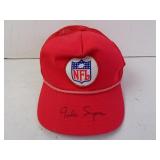 SIGNED Gale Sayers NFL Logo Red Hat - No COA