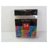 New Arteza 24 Premium Real Brush Pens