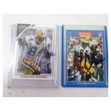 Lot of 2 SIGNED Sterling Sharpe Green Bay Packers