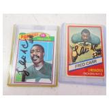Lot of 2 SIGNED Fred Carr Green Bay Packers
