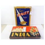 Lot of 2 Vintage Board Games - India & Pegity