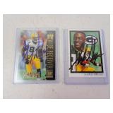 Lot of 2 SIGNED Sterling Sharpe Green Bay Packers