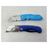 Lot of 2 Folding Box Cutter Type Knives