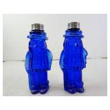 Vintage Planters Peanuts Mr. Peanut Cobalt Glass