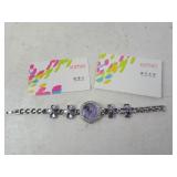 Kimio Purple Clover Womens Quartz Movement Watch