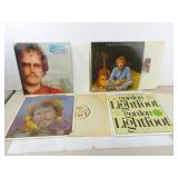 Lot of 4 Gordon Lightfoot 33rpm Vinyl Records in