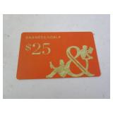 $25 Barnes & Noble Gift Card - Confirmed Amount