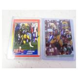 Lot of 2 SIGNED Sterling Sharpe Green Bay Packers