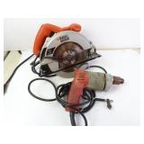 Lot of 2 Corded Power Tools - Milwaukee Drill &