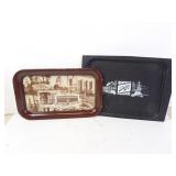 Lot of 2 Vintage Souvenir Trays - Schlitz Beer &