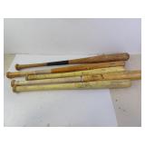 Lot of Vintage Wood Baseball Bats