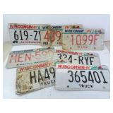 Lot of Misc. Wisconsin License Plates