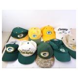 Lot of Green Bay Packers Hats