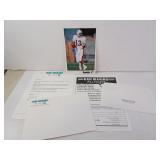 Dan Marino Fan Club Photo Facsimile Autograph