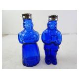 Pair of Vintage Imperial Cobalt Glass Figural