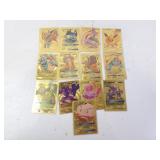 Lot of REPRODUCTION Gold Foil Pokemon Cards