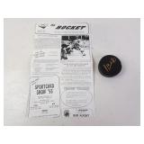 SIGNED Pavel Bure NHL Hockey Puck with Fan Club