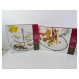 Lot of 2 New Luigi Bormioli Serving Plates/Dishes
