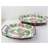 Lot of 2 Temp-Tations by Tara Casserole Dishes