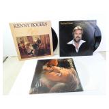 Lot of 3 Kenny Rogers 33rpm Vinyl Records in