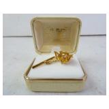 10k Black Hills Gold Front Dove Pin with Back in