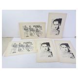Lot of Vintage 1930s Sports Prints