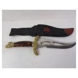 Whitetail Cutlery Custom Brass/Wood Handle Knife