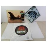 Kodiak Smokeless Tobacco Tin Sign/Bag & Bear