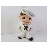 Vintage U.S.S. EG Chase Sailor Boy Plaster Yard