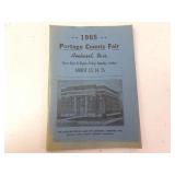 1965 Portage County Fair Amherst WI Program