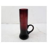 Vintage Amethyst Glass Handled Shot Glass