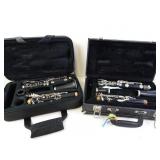 Lot of 2 Clarinets in Cases - Missing parts -