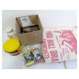 Lot of Misc. Vintage Branded Items/Tins
