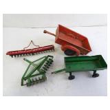 Lot of Tru-Scale Pressed Steel Farm Toys