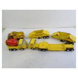 Lot of Tonka Pressed Steel Toy Trucks & Trailers