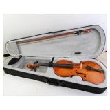Unbranded Violin in Case with Bow