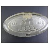 American Bicentennial Glass Paperweight 1776-1976