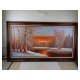 Original Signed G Whitman Large Format Oil